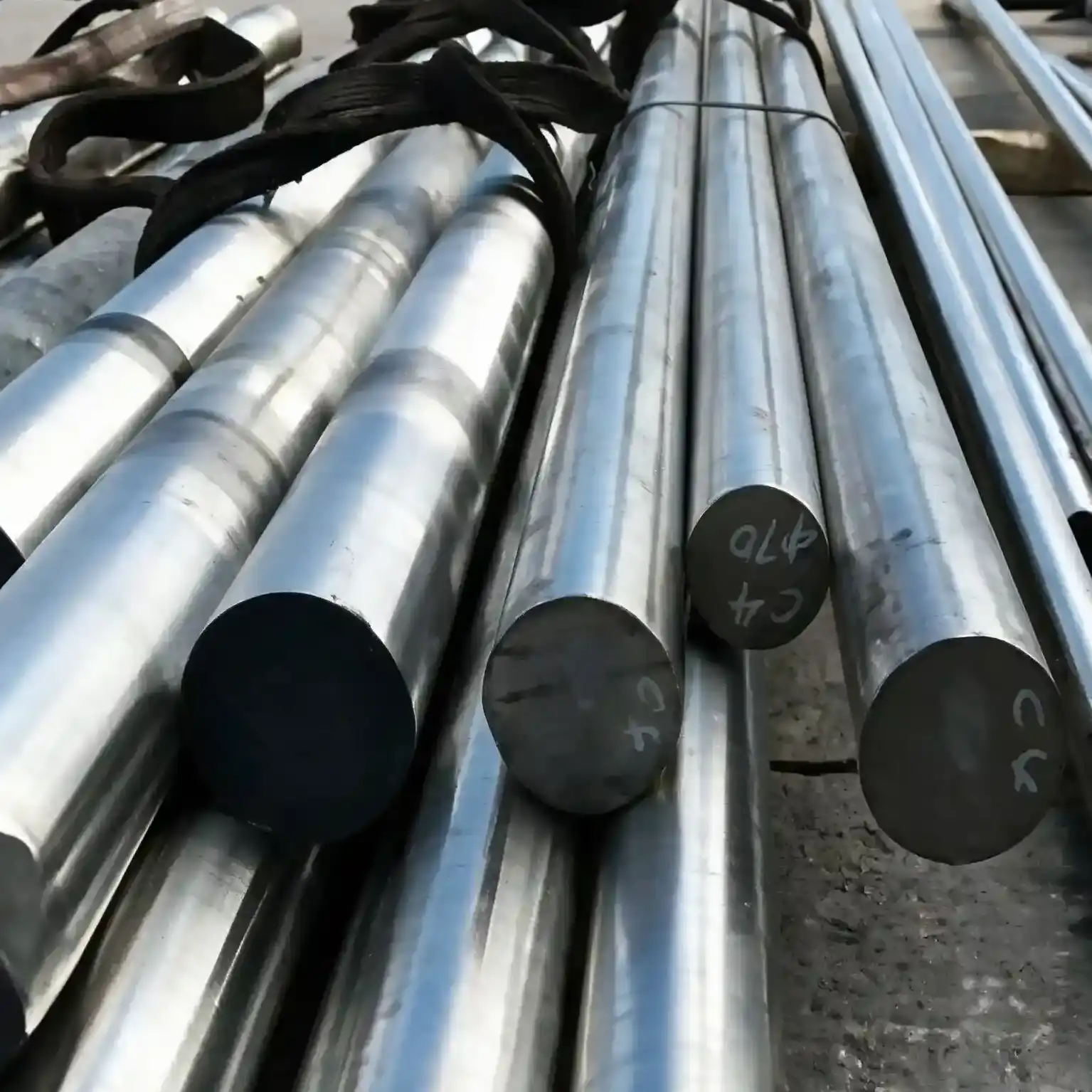 High conductivity aluminum round bars in stock
