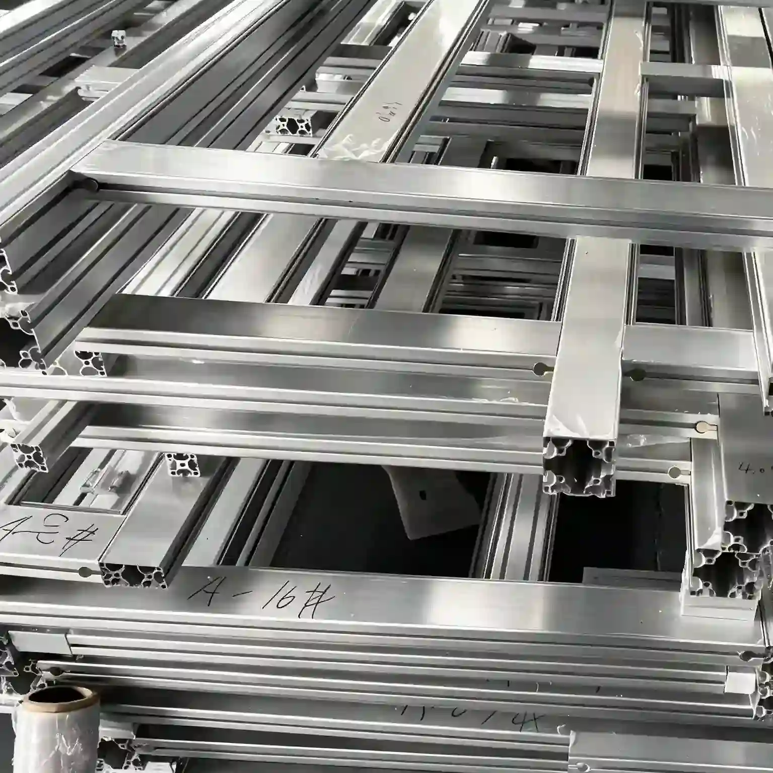 CNC machining aluminum structural frames for non-ferrous fabrication support.