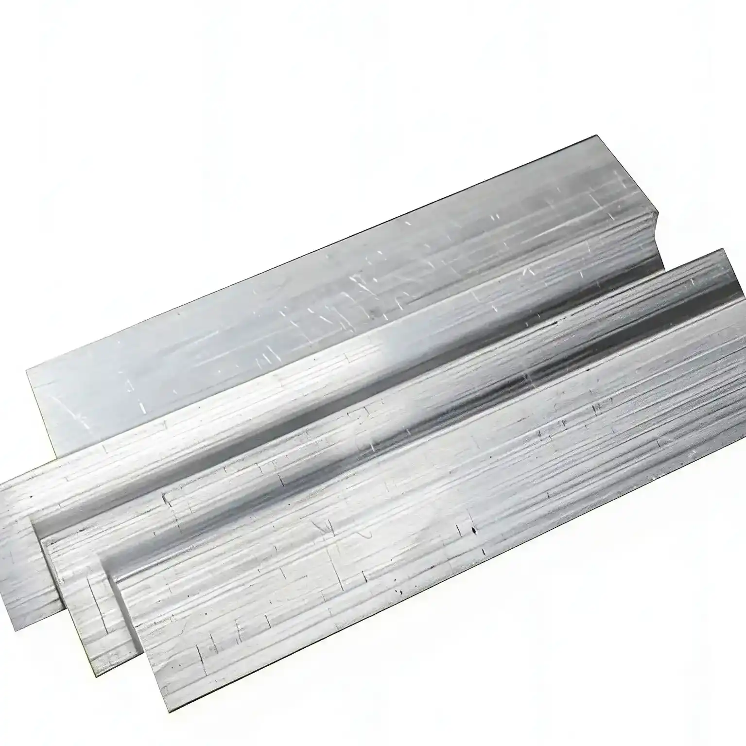 Custom extruded aluminum channels for structural profile preparation.