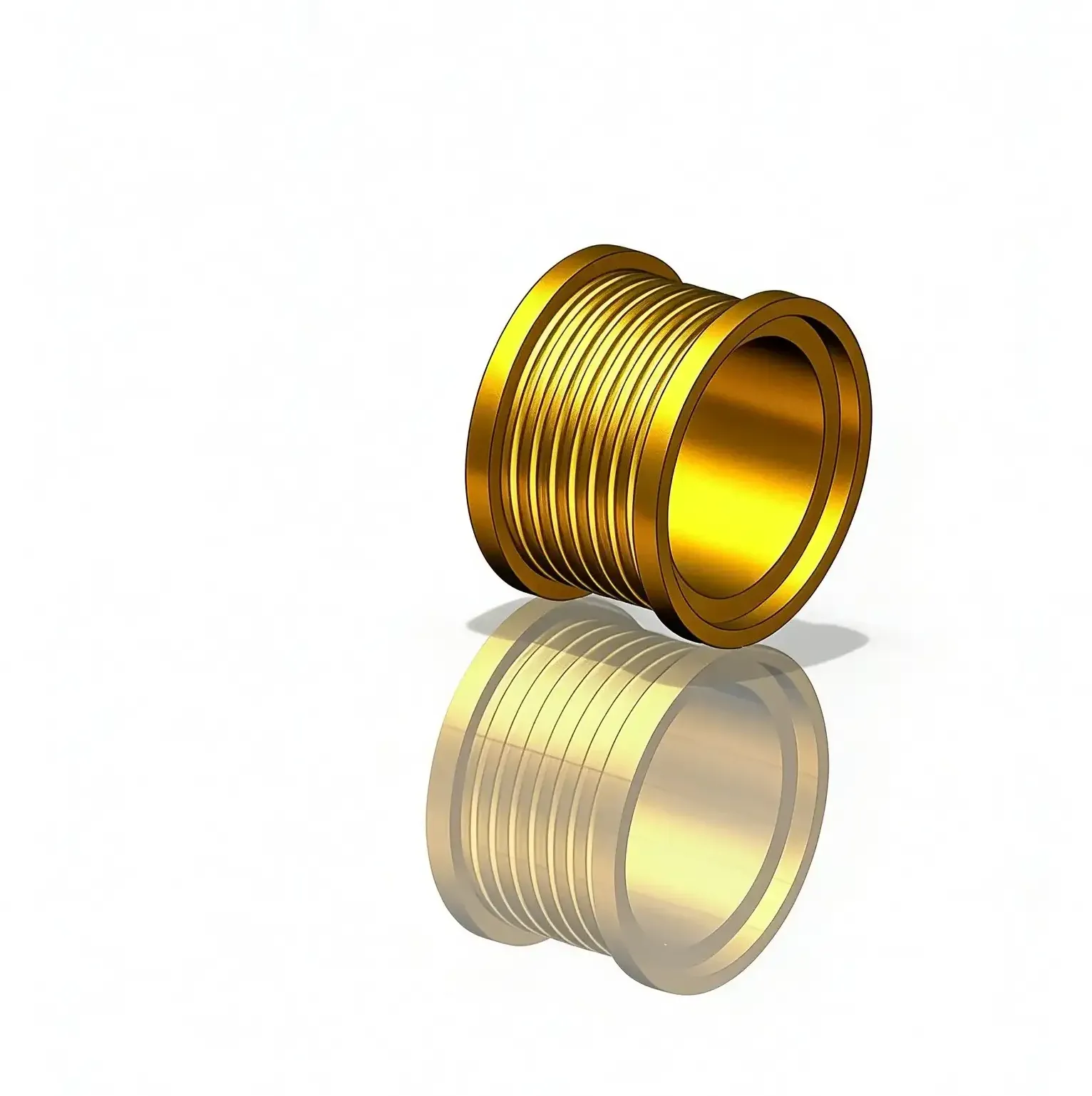 Machined bronze bushing sleeve for forgings and castings supply forms.