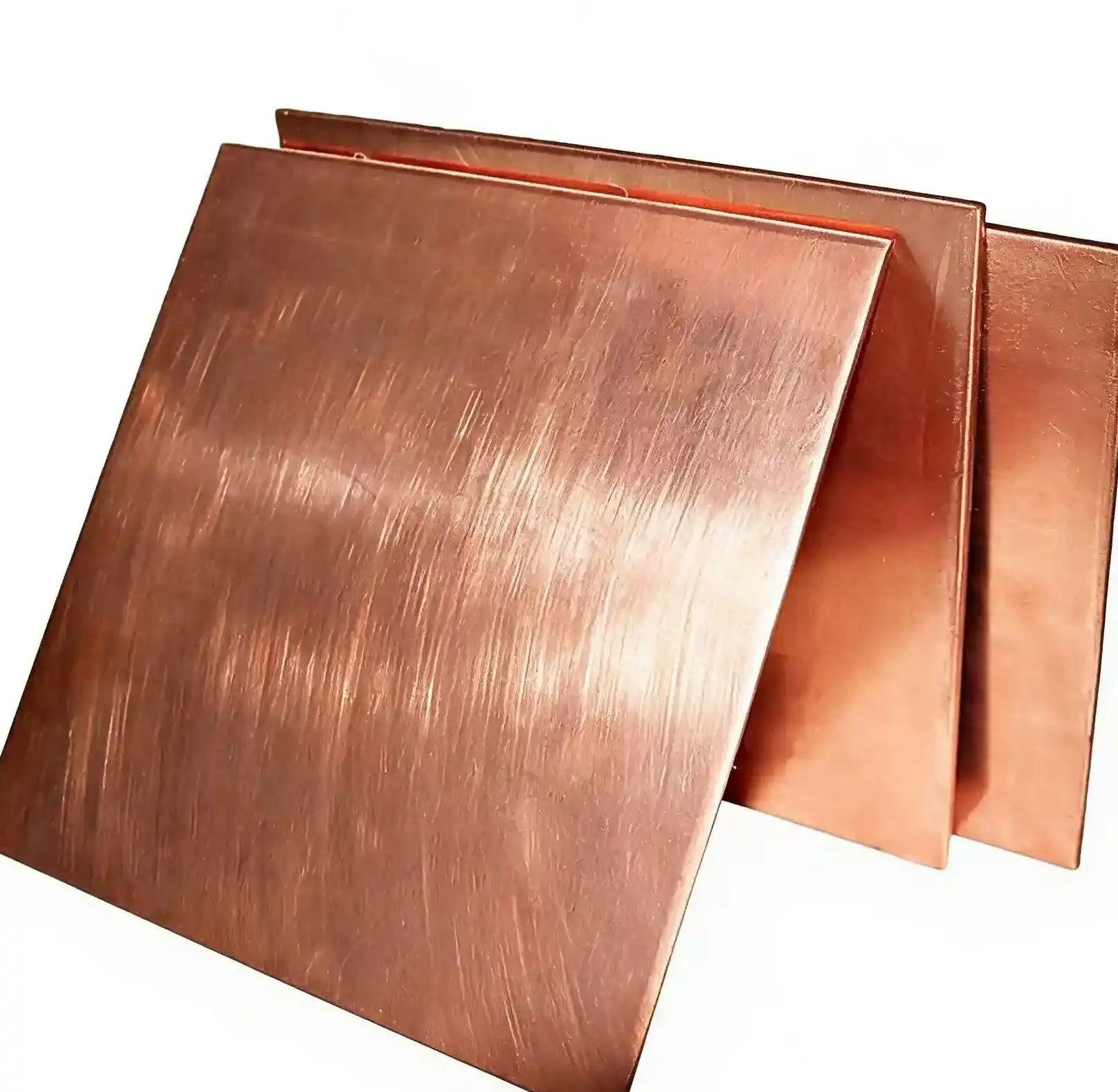 Pure copper alloy plates with red copper color